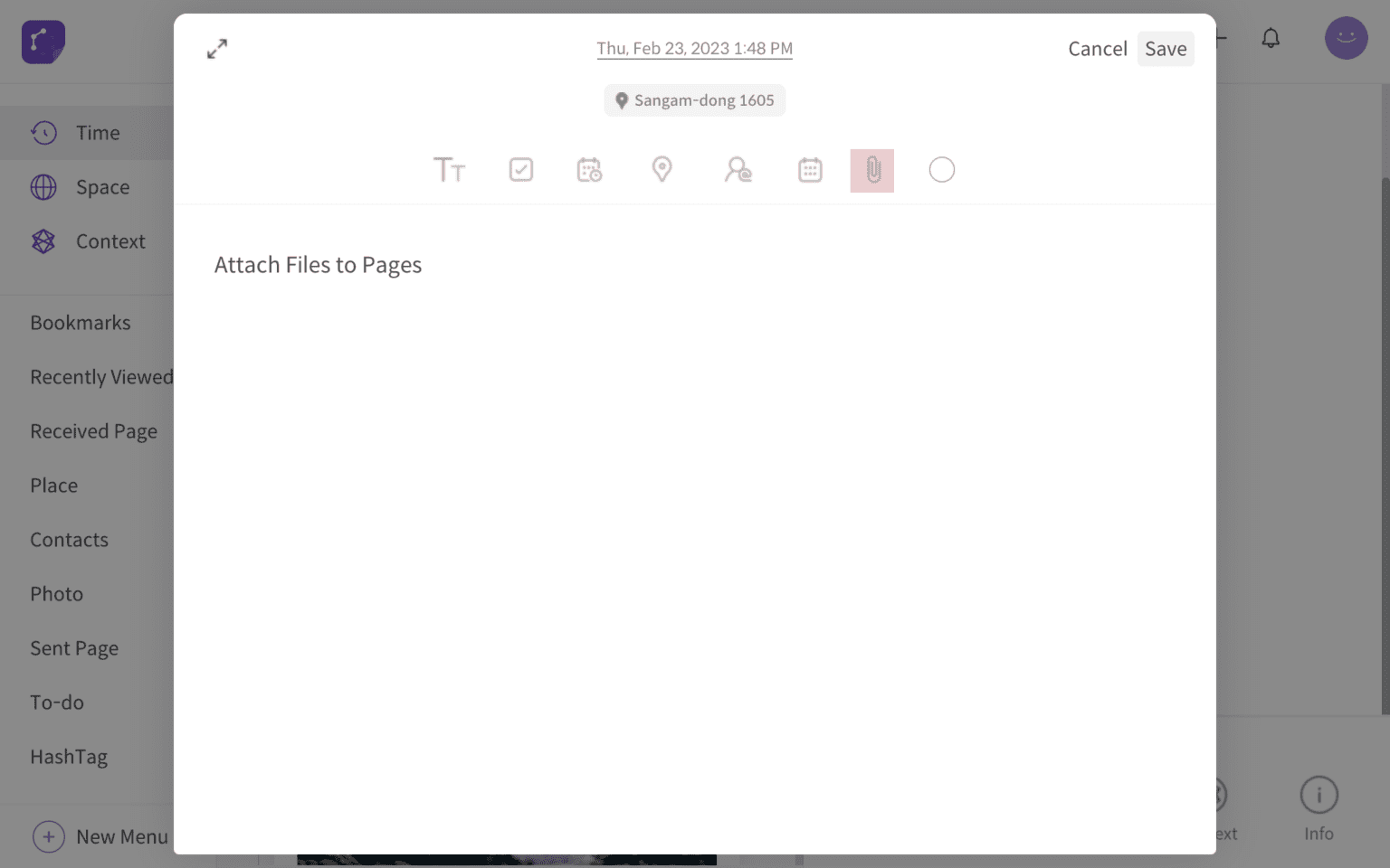 Attach Files to Pages – DigitalPage